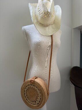 Rattan Style Shoulder Bag